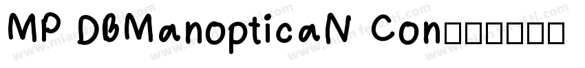 MP DBManopticaN Con字体转换